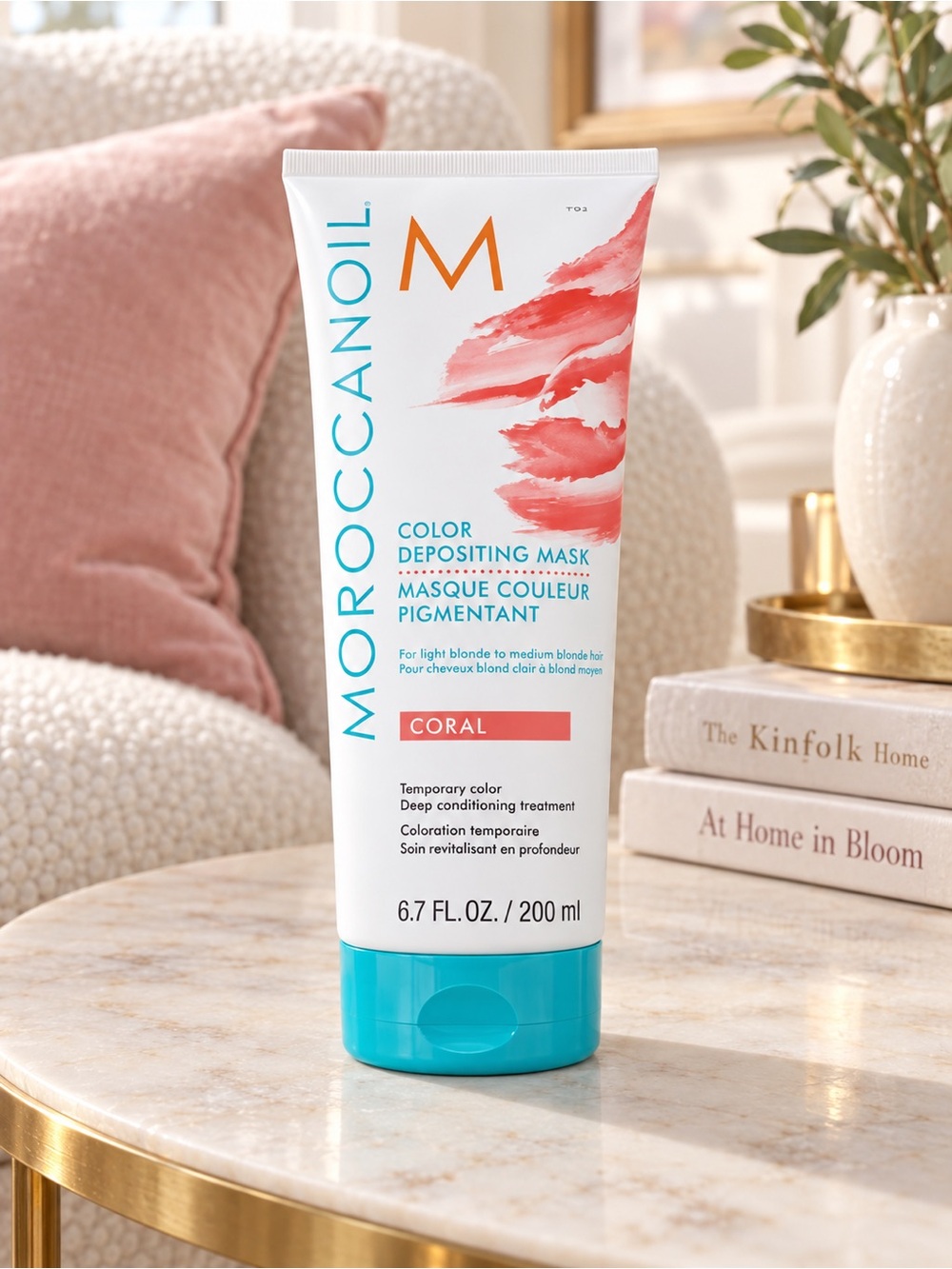 Moroccanoil Color Depositing Mask Coral 6.7 oz Temporary Hair Color